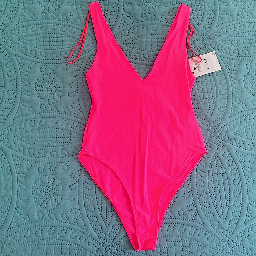 NWT Zara Hot Pink Bodysuit Size S